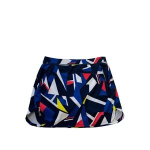 WOMEN'S RALPH LAUREN RLX SKORT MULTICOLORED COLOR BLOCK SZ‎ M